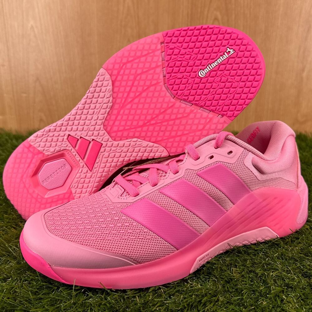 adidas Dropset 4 Power Bliss Pink Lucid Pink Training JR4667 Women's Size 8.5